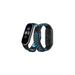 Xiaomi Mi Band 4 Spor Delikli Kordon (Saat Değildir) - Siyah-Turkuaz