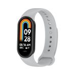 Xiaomi Mi Band 8 9 10 Uyumlu Akıllı Bileklik Silikon Kordon Kayış Gri