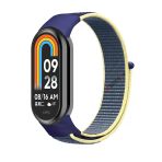 Xiaomi Mi Band 8 İle Uyumlu Hasır Nylon Akıllı Bileklik Kordon - Saat Kordonu Mavi Koyu