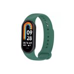 Xiaomi Mi Band 8 ile Uyumlu Spor Silikon Kordon Akıllı Saat Bileklik Kordonu Haki