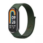 Xiaomi Mi Band 9 İle Uyumlu Hasır Nylon Akıllı Bileklik Kordon - Saat Kordonu Haki