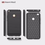 Xiaomi Mi Max 2 Rugged Karbon Fiber Kapak Uyumlu Silikon Kılıf