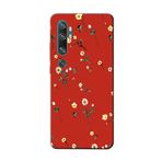 Xiaomi Mi Note 10 Çiçekli Kırmızı Telefon Kılıfı, cssst823589426