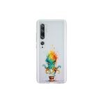 Xiaomi Mi Note 10 ile uyumlu Splash ahtapot Tasarımlı Slimfit şeffaf silikon kılıf