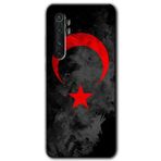 Xiaomi Mi Note 10 Lite Black Ayyıldız Baskılı Uyumlu Silikon Kılıf