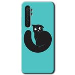 Xiaomi Mi Note 10 Lite Cat Vector Baskılı Uyumlu Silikon Kılıf