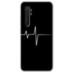Xiaomi Mi Note 10 Lite Heart Rytm Baskılı Uyumlu Silikon Kılıf