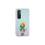 Xiaomi Mi Note 10 Lite ile uyumlu Splash ahtapot tasarımlı şeffaf silikon kılıf