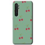 Xiaomi Mi Note 10 Lite Kiraz Berry Baskılı Uyumlu Silikon Kılıf