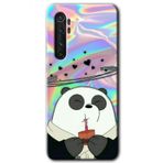 Xiaomi Mi Note 10 Lite Milkshake Panda Baskılı Uyumlu Silikon Kılıf