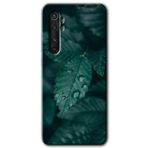 Xiaomi Mi Note 10 Lite Yağmurlu Yaprak Baskılı Uyumlu Silikon Kılıf