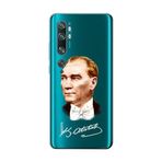 Xiaomi Mi Note 10 Pro Atatürk İmzalı Şeffaf Telefon Kılıfı, cssst823589509