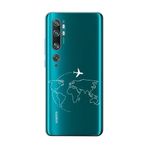 Xiaomi Mi Note 10 Pro Harita Uçak Şeffaf Telefon Kılıfı, cssst823590061