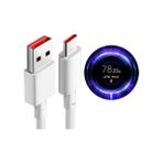 Xiaomi Mi Uyumlu Turbo Hızlı Şarj Kablosu 67W 6A Redmi Note 11 Pro 5g Note 12 T Pro Note 13 Pro 5g - Beyaz