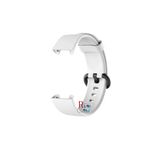 Xiaomi Mi Watch Lite ile Uyumlu Klasik Silikon Kordon Akıllı Saat Bileklik Kordonu Beyaz