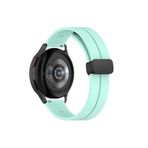 Xiaomi Mi Watch S1-Mi Watch S1 Active Uyumlu 22 mm Silikon Magnet Kordon(Güçlü Mıknatıs) Turkuaz