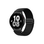 Xiaomi Mi Watch S1-Mi Watch S1 Active Uyumlu Flexi Hasır Magnet Kordon 22 mm(Güçlü Mıknatıs) Siyah