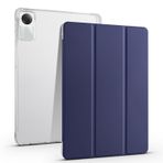 Xiaomi Pad 6S Pro 12.4 inç 2024 ile Uyumlu Şeffaf Tablet Kılıf, TPU İnce Kapak Otomatik Uyandırma/Uyku Akıllı Hafif Koruyucu Kılıf w/Kalem Tutucu Darbeye Dayanıklı Kılıf.Lacivert