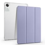 Xiaomi Pad 6S Pro 12.4 inç 2024 ile Uyumlu Şeffaf Tablet Kılıf, TPU İnce Kapak Otomatik Uyandırma/Uyku Akıllı Hafif Koruyucu Kılıf w/Kalem Tutucu Darbeye Dayanıklı Kılıf.Mor