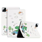 Xiaomi Pad 6S Pro 12.4 inç 2024 PU Deri Flip Standı Manyetik Cüzdan Sevimli Boyama Kılıfı LSKT2PB ile uyumlu/Yedek (3)