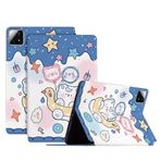 Xiaomi Pad 6S Pro 12.4 Inç 2024 PU Deri Flip Standı Manyetik Cüzdan Sevimli Boyama Kılıfı LSKTPB ile uyumlu/Yedek (2)