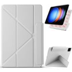 Xiaomi Pad 6s Pro 12.4 Kılıf Pc+Pu Deri Origami Manyetik Tablet Kapağı-Gri (Yurt Dışından) - Tablet Kutuları