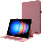 Xiaomi Pad 6s Pro 12.4 Kumaş Doku Deri Tablet Standı Kapaklı Kart Tutucu (Yurt Dışından) - Renkli