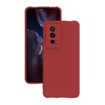 Xiaomi Poco F5 Pro İle Uyumlu Kılıf Kamera Korumalı Silikon Ruber Arka Kapak Kırmızı