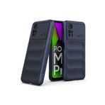 Xiaomi Poco M4 Pro 4G Kılıf Kamera Korumalı İçi Kadife Yumuşak Silikon Kapak + Ekran Koruma Lacivert