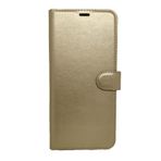 Xiaomi Poco M4 Pro Cüzdanlı Kapaklı Kılıf Kartlıklı Standlı Kopçalı Gold