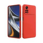 Xiaomi Poco M4 Pro İle Uyumlu Kılıf Kamera Korumalı Silikon Ruber Arka Kapak Kırmızı
