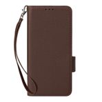 Xiaomi Poco M6 4G ile Uyumlu Kılıf, 4 Kart Yuvalı Deri Kapaklı Telefon Kılıfı. Manyetik Kapanma. Flip Folio Kitap Telefon Kılıfı (Kahverengi)