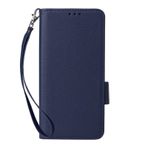 Xiaomi Poco M6 4G ile Uyumlu Kılıf, 4 Kart Yuvalı Deri Kapaklı Telefon Kılıfı. Manyetik Kapanma. Flip Folio Kitap Telefon Kılıfı (Koyu Mavi)