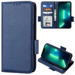 Xiaomi Poco M6 Pro 5G ile Uyumlu Kılıf, Kart Yuvalı Deri Kapaklı Kılıf, Cüzdan tasarımı, Standable Flip Case Koyu Mavi
