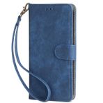 Xiaomi Poco M6 Pro 5G ile Uyumlu Kılıf, Kart Yuvalı Kılıf. Cüzdan tasarımı, RFID Koruması. Standable Flip Case Mavi