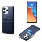 Xiaomi POCO M6 PRO 5G ile uyumlu kılıf,PU Deri Kasa - 2 Kart Yuvası ile İnce Darbe Geçirmez Telefon Kapağı,Parmak İzi ve Damla Koruma Önleyici-Blue