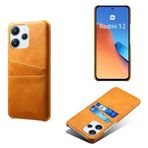 Xiaomi POCO M6 PRO 5G ile uyumlu kılıf,PU Deri Kasa - 2 Kart Yuvası ile İnce Darbe Geçirmez Telefon Kapağı,Parmak İzi ve Damla Koruma Önleyici-Yellow