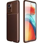 Xiaomi Poco X3 Gt Kılıf Tstk Negro Silikon Kapak-Kahverengi