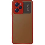 Xiaomi Poco X5 Pro 5g Kılıf Montreal Silikon Kapak - Kırmızı - 1 - Renkli