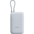 Xiaomi Power Bank 10000Mah Mavi Entegre Kablo Usb Ve Usb-C Portu 22.5W Bhr9072gl