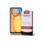 Xiaomi Redmi 13c İle Uyumlu Temperli Ekran Koruyucu Kırılmaz Cam Ekonomik 3'lü Paket