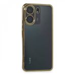 Xiaomi Redmi 13c Kılıf Razer Lensli Silikon - Gold