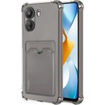 Xiaomi Redmi 13C Uyumlu Kartlı Şeffaf Silikon Kılıf
