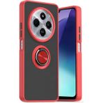 Xiaomi Redmi 14C Kılıf Montreal Yüzüklü Silikon Kapak - Kırmızı - Renkli