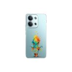 Xiaomi Redmi 15C 4G ile uyumlu Splash ahtapot tasarımlı şeffaf silikon kılıf