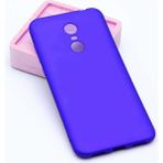 Xiaomi Redmi 5 Plus Kılıf Soft ve Pürüzsüz Yüzey Ipeksi Silikon Kapak Hopy - Saks Mavi
