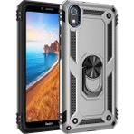Xiaomi Redmi 7A Kılıf Sofya Yüzüklü Silikon Kapak - Gümüş - 1 - Renkli