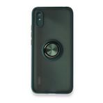 Xiaomi Redmi 9A Montreal Yüzüklü Silikon Kapak Yeşil Kılıf