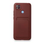 Xiaomi Redmi 9C Kelvin Kartvizitli Silikon - Bordo Kılıf