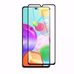 Xiaomi Redmi 9C Uyumlu Kırılmaz Tamperli Cam Ekran Koruyucu Siyah Çerçeve Tam Kaplama
